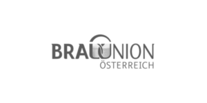 Brau Union Logo in Schwarz/Weiß