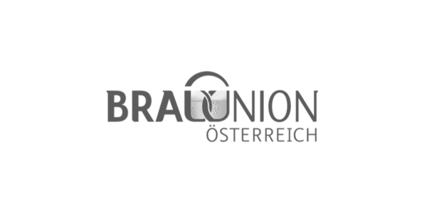 Brau Union Logo in Schwarz/Weiß